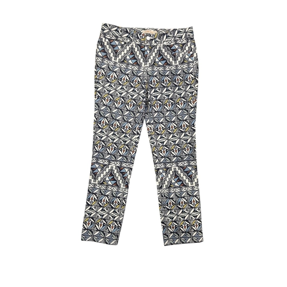 Tory Burch | Riviera Blue Acoma Cropped Skinny Casual Denim Jeans 29 Coastalcore